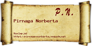 Pirnaga Norberta névjegykártya
